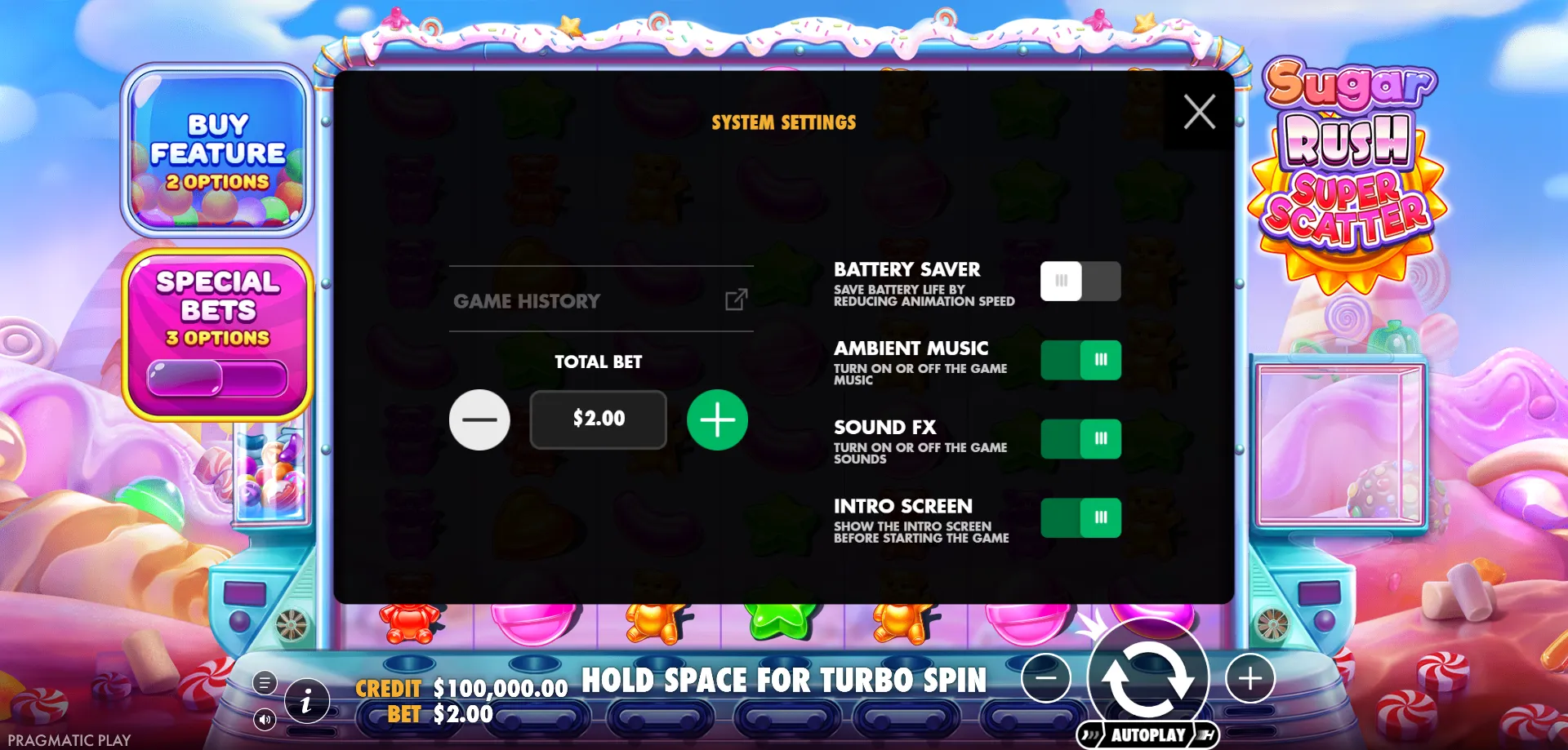 Conclus&atilde;o &mdash; sugar rush super scatter demo